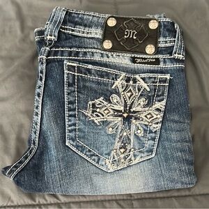 Miss Me Women's Blue Embellished Jeans